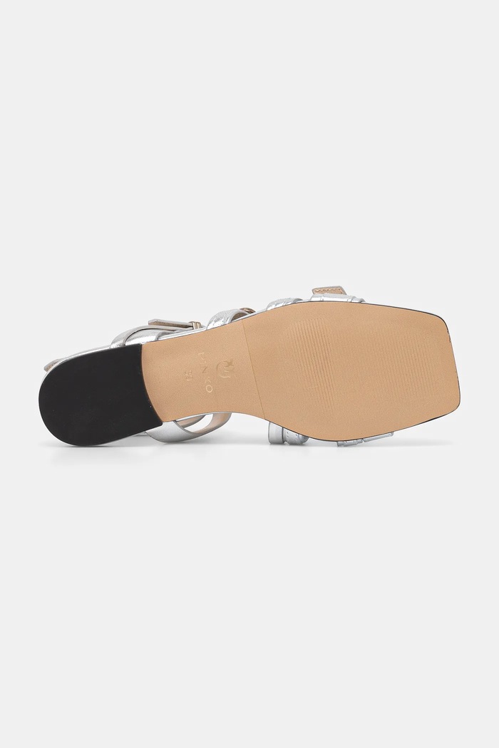 Pinko sneakersy skórzane Marli SD0317.P049.ZZF srebrny