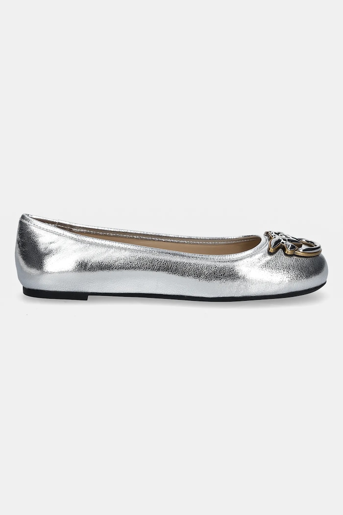 Pinko baleriny skórzane Gioia SD0295.P049.ZZF srebrny SS25