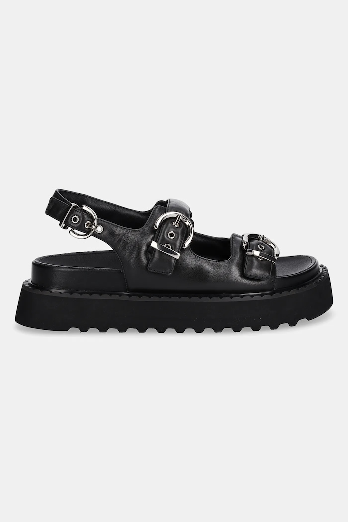 Δερμάτινα πέδιλα Pinko Kate SD0293.P003.Z99 μαύρο SS25