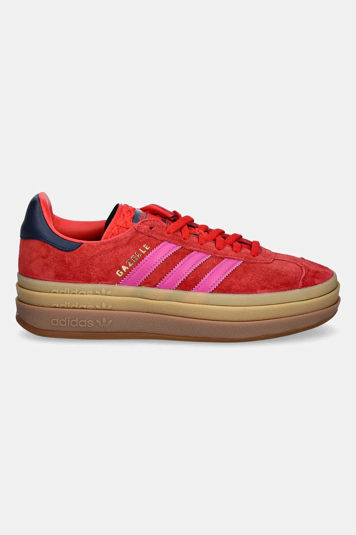 Semišové tenisky adidas Originals Gazelle Bold JH9665 červená SS25