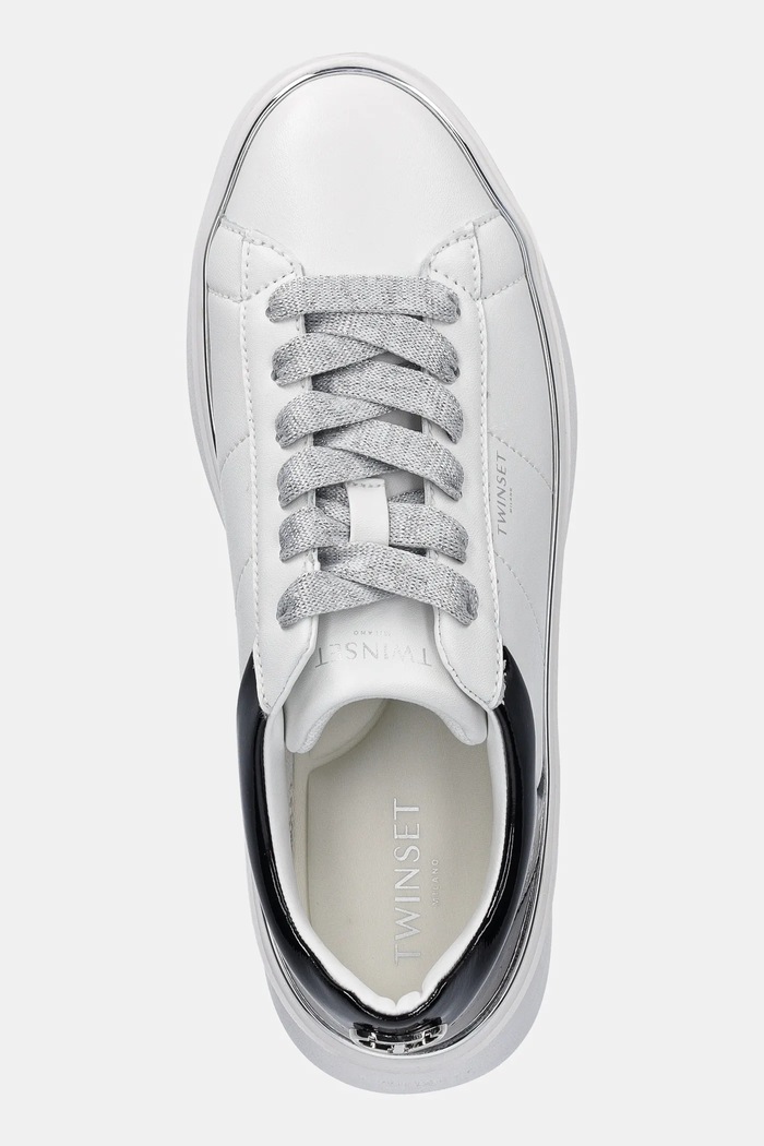 Twinset sneakers alb 251TCP042.01870