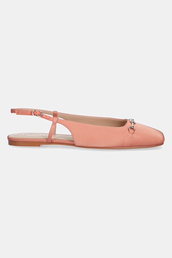 Twinset baleriny 251TCP082.00073 pomarańczowy SS25