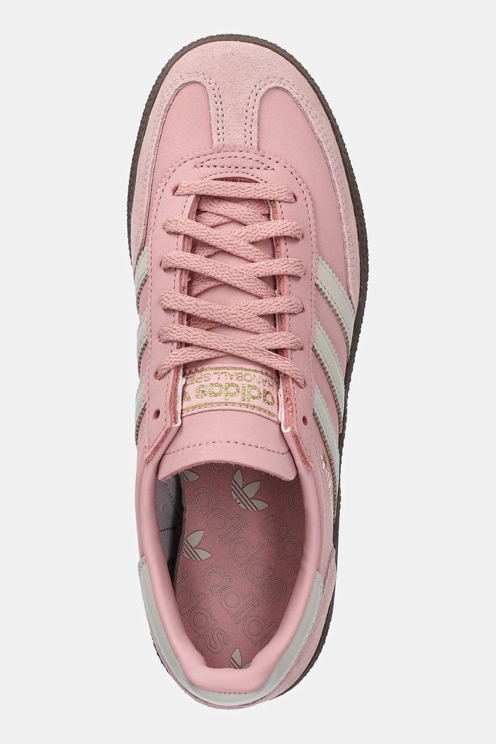 Tenisice od nubuk kože adidas Originals Handball Spezial roza JI2646