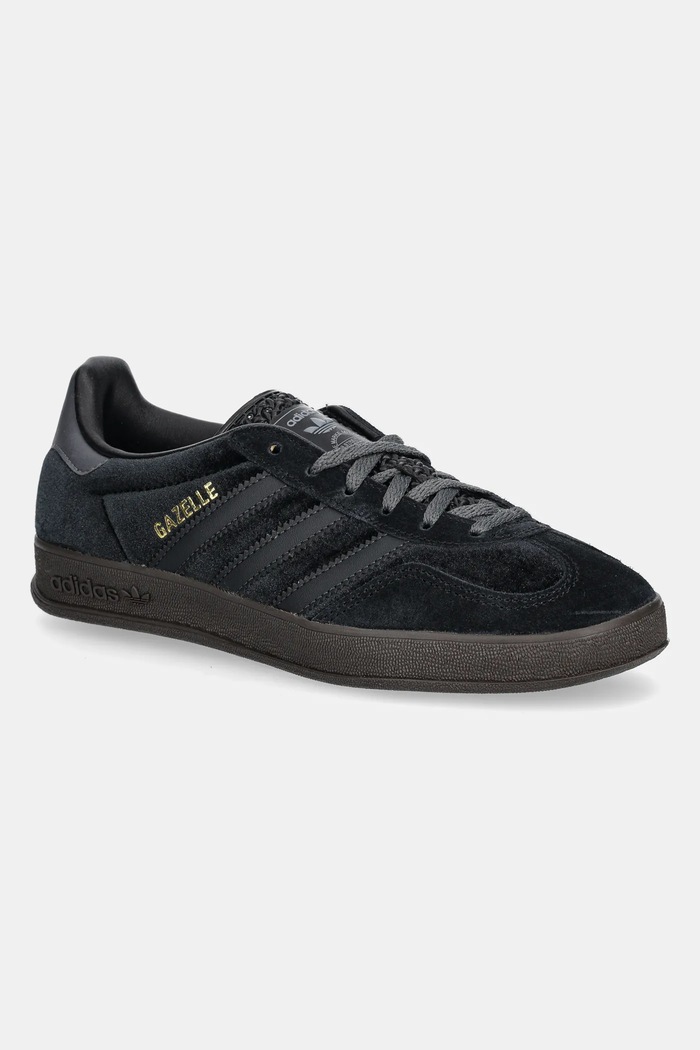 Маратонки adidas Originals Gazelle Indoor велур черен JI2712