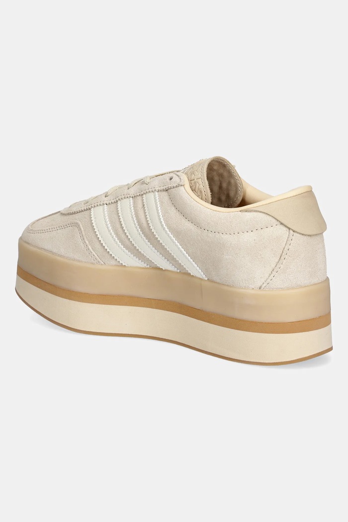 Obuv Semišové tenisky adidas Originals Gazelle Stack JQ7666 béžová