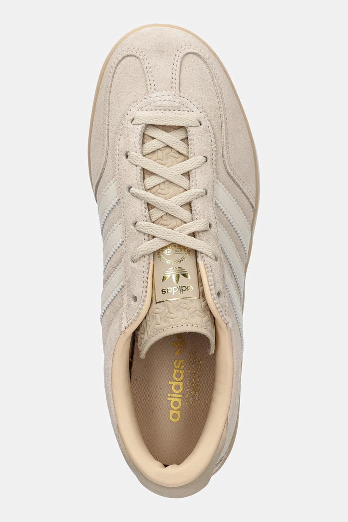 Semišové tenisky adidas Originals Gazelle Stack béžová JQ7666