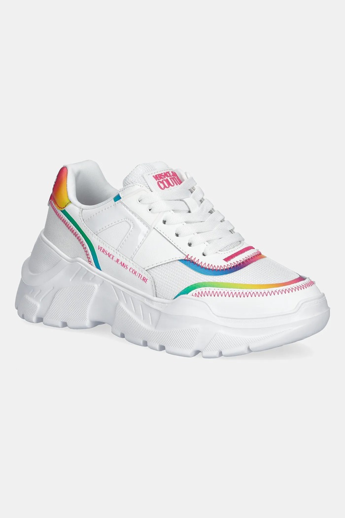 Sneakers Versace Jeans Couture συνθετικό λευκό 78VA3SC4.ZPB06.003