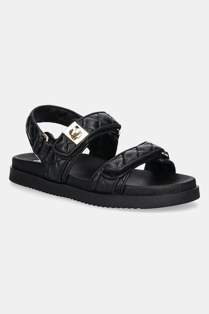 Кожени сандали Steve Madden Mona-Q гладка кожа черен SM11003792.055