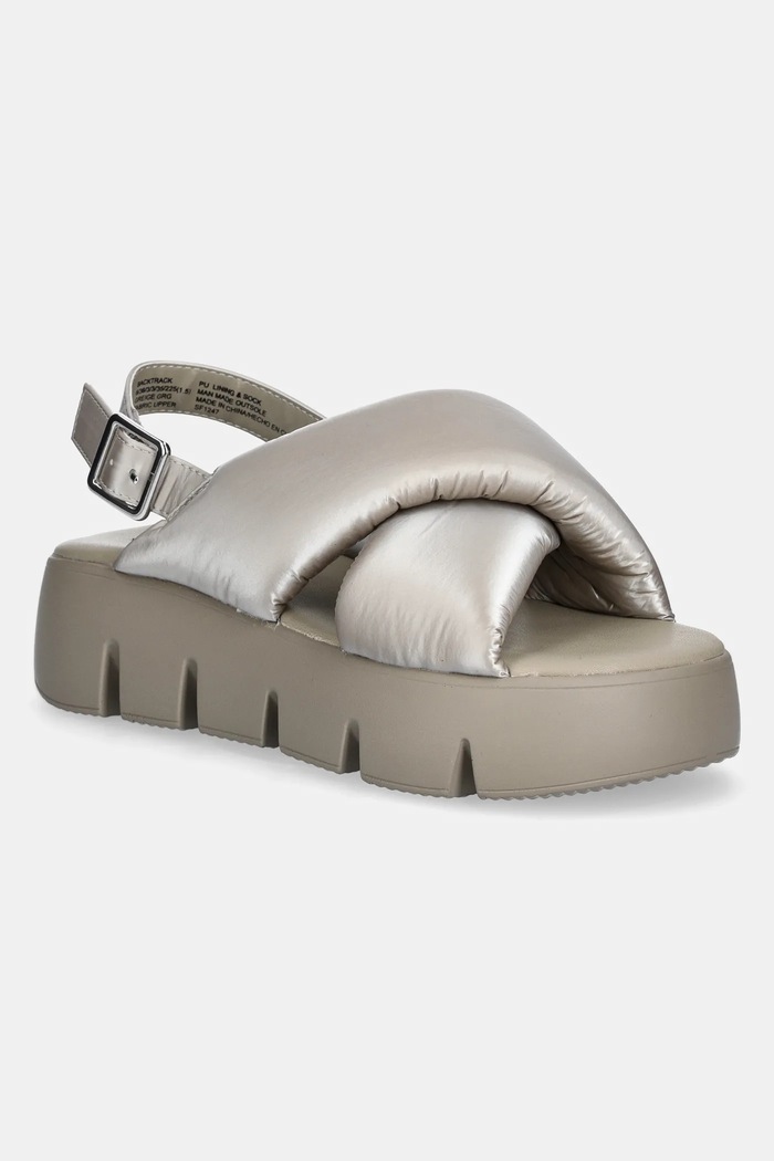 Πέδιλα Steve Madden Backtrack ίσια πλατφόρμα μπεζ SM11003784.022
