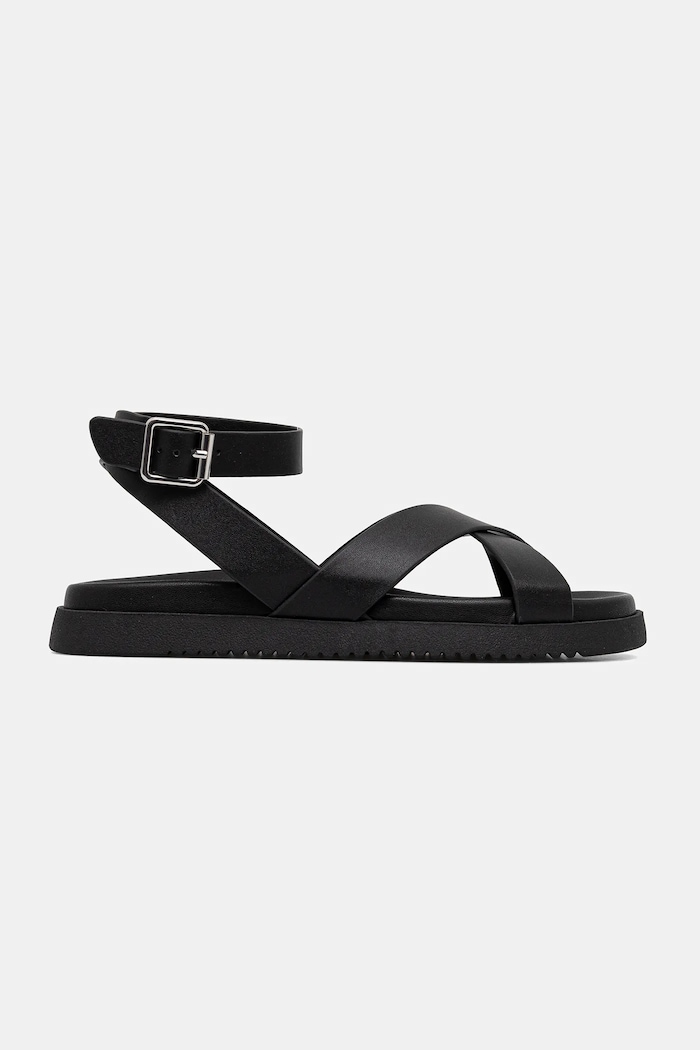 Kožne sandale Steve Madden My Bestie SM11003787.017 crna SS25