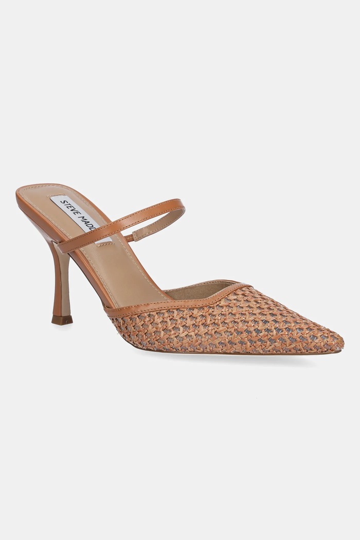 Šľapky Steve Madden Brinley imitácia kože hnedá SM11003704.24U