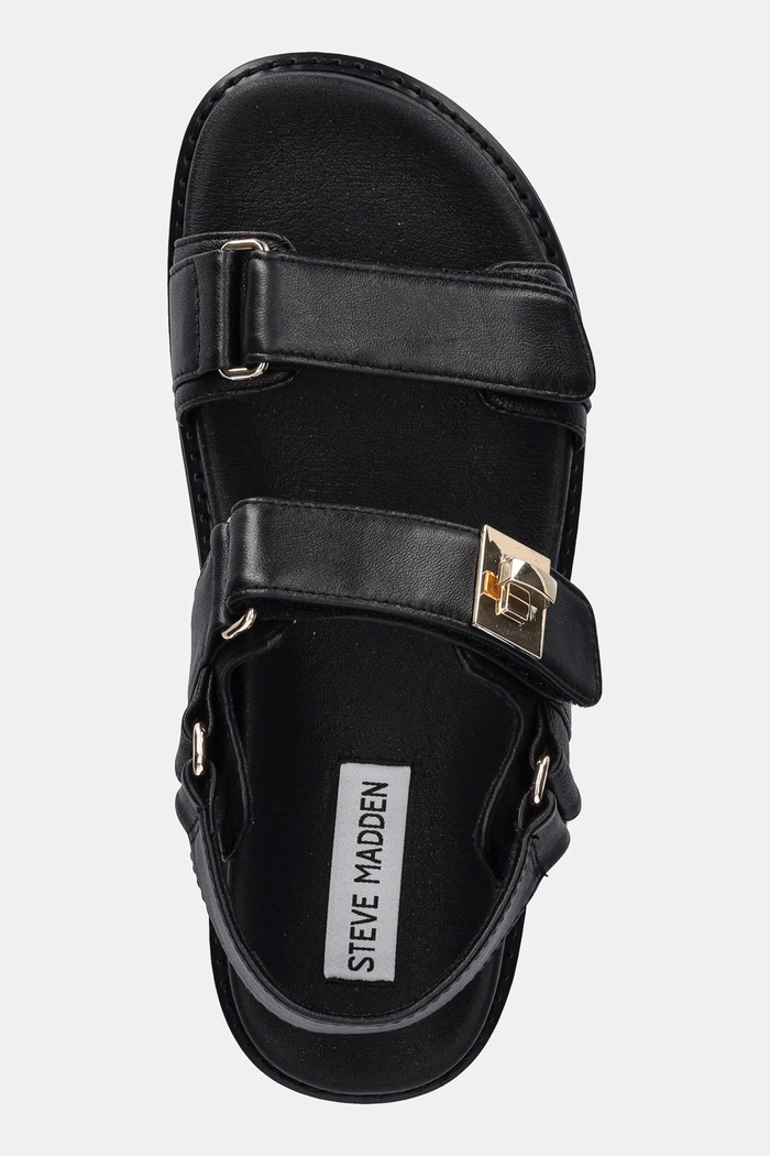 Steve Madden sandały skórzane Bigmona czarny SM11003458.017