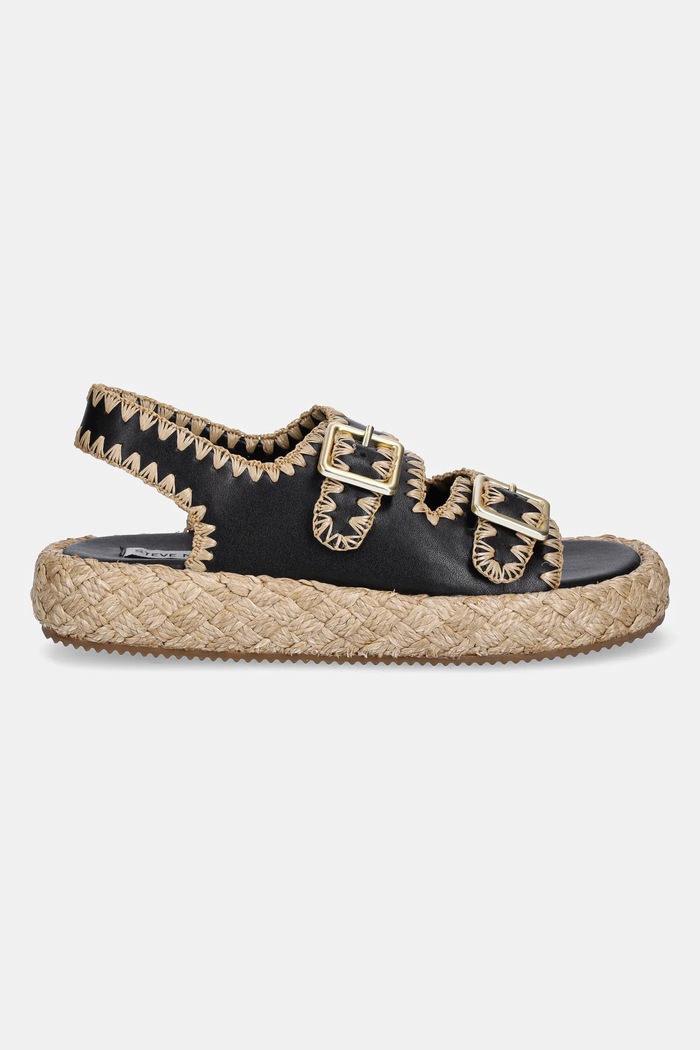Δερμάτινα σανδάλια Steve Madden Portofino SM11003073.05O μαύρο SS25