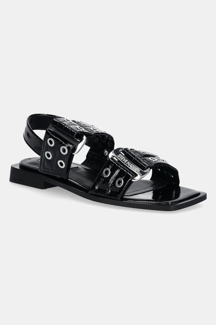 Сандали Steve Madden Saria-E изкуствена лачена кожа черен SM19000132.018