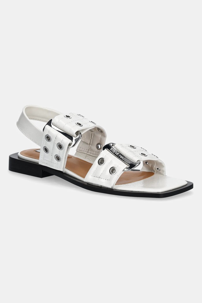 Sandály Steve Madden Saria-E bez podpatku bílá SM19000132.108