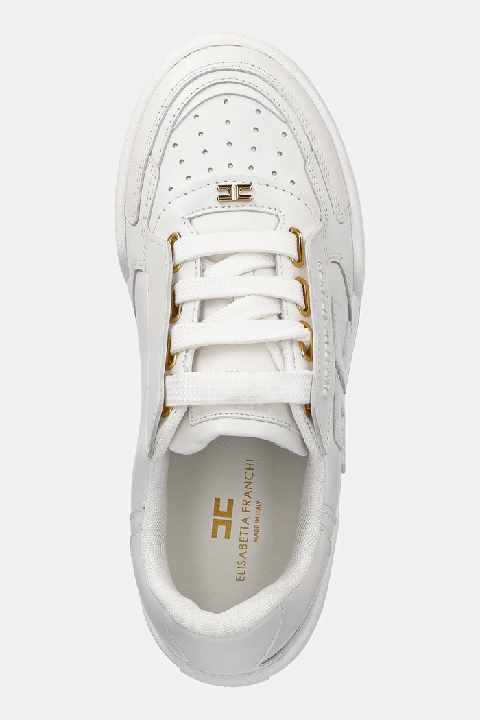 Elisabetta Franchi sneakers in pelle bianco SA48G51E2.360
