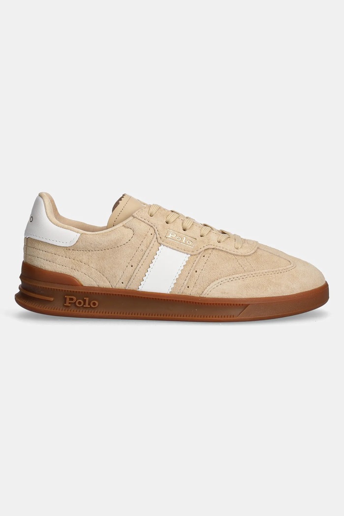 Kožené tenisky Polo Ralph Lauren HTR Aera 804956688 béžová SS26