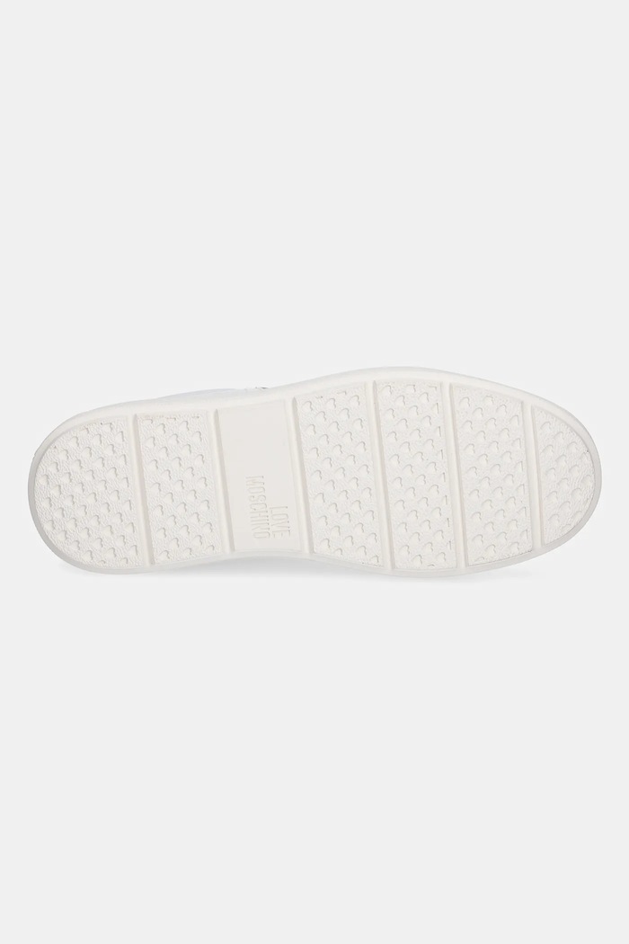 Love Moschino sneakersy skórzane JA15154G1MIAA10B biały