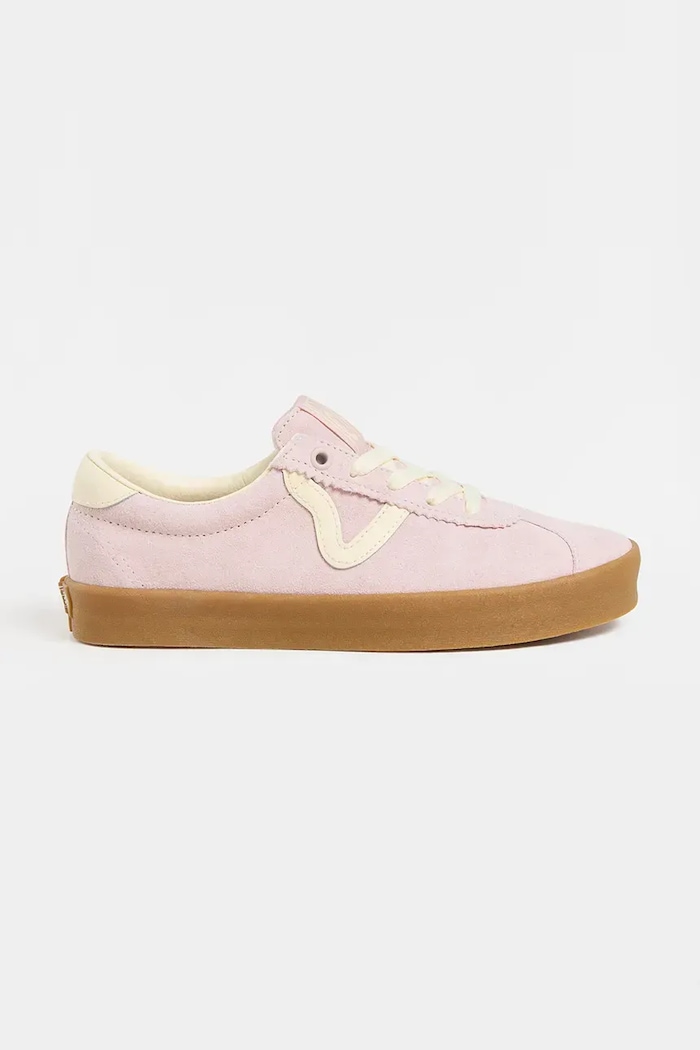 Semišové tenisky Vans Sport Low plochá růžová VN000CQRO3N1