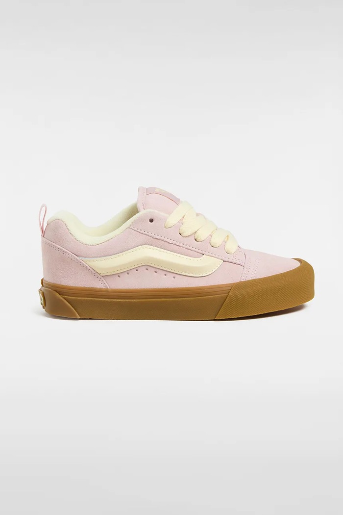 Vans tenisówki zamszowe Knu Skool płaska różowy VN000D6ZO3N1