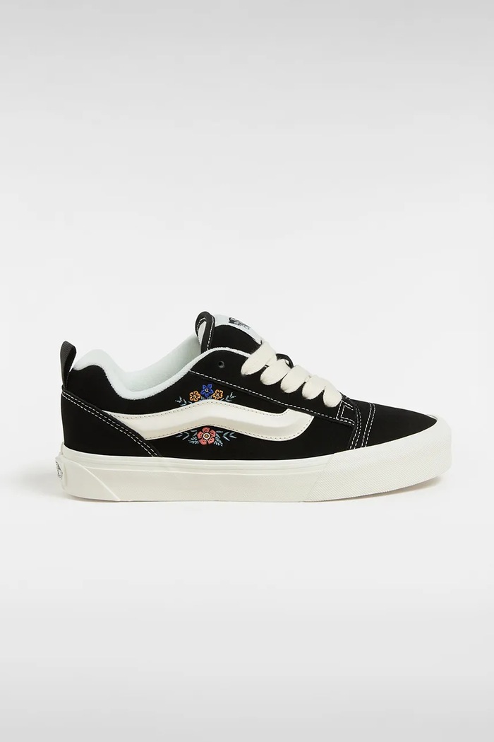 Semišové tenisky Vans Knu Skool plochá černá VN000D75F2B1