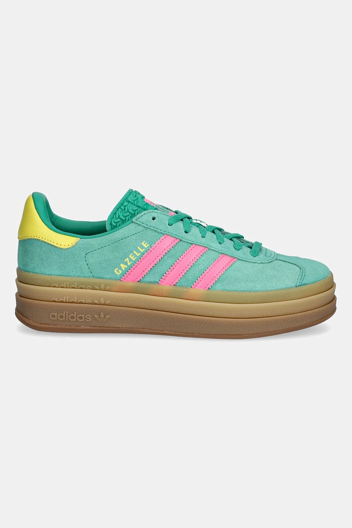 Semišové tenisky adidas Originals Gazelle Bold JH9668 zelená SS25