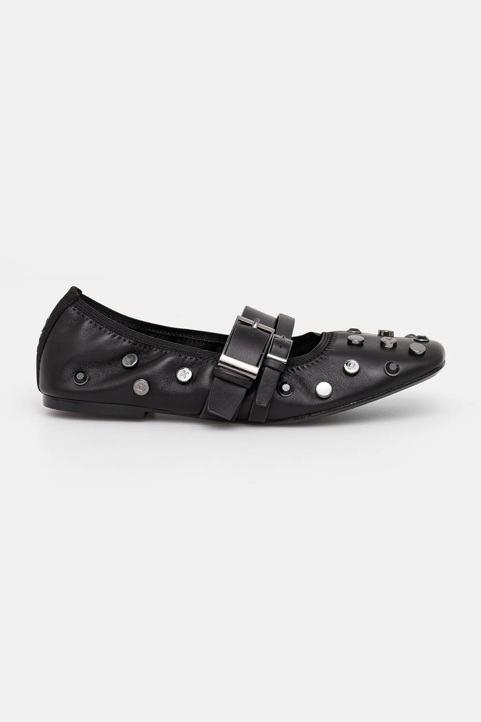 Kožené balerínky Dkny Davey K1552868.BLK čierna SS25