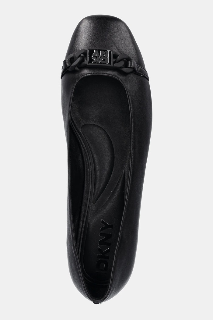 Dkny balerini de piele Davilla negru K1594112.BLK