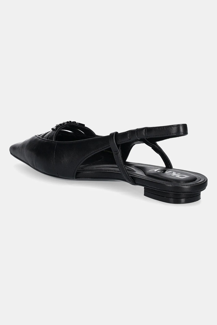 Obuwie Dkny baleriny skórzane Mikado K1524221.BLK czarny