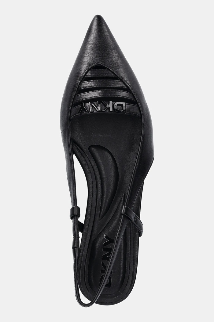 Dkny baleriny skórzane Mikado czarny K1524221.BLK