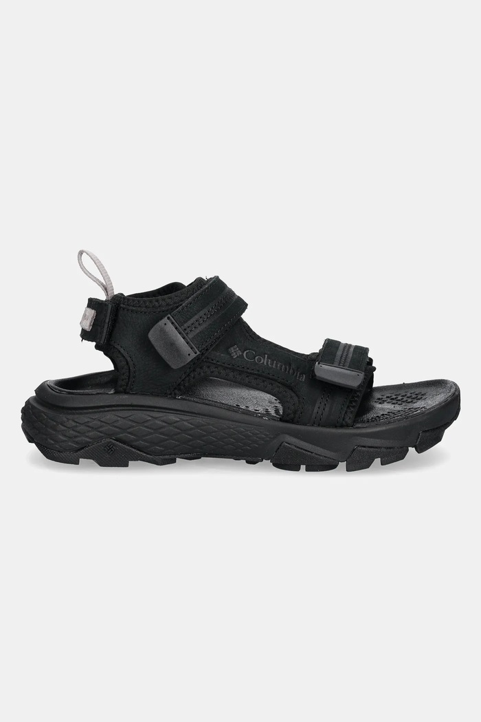 Nubukové sandále Columbia PEAKFREAK RUSH 2121261 čierna SS26