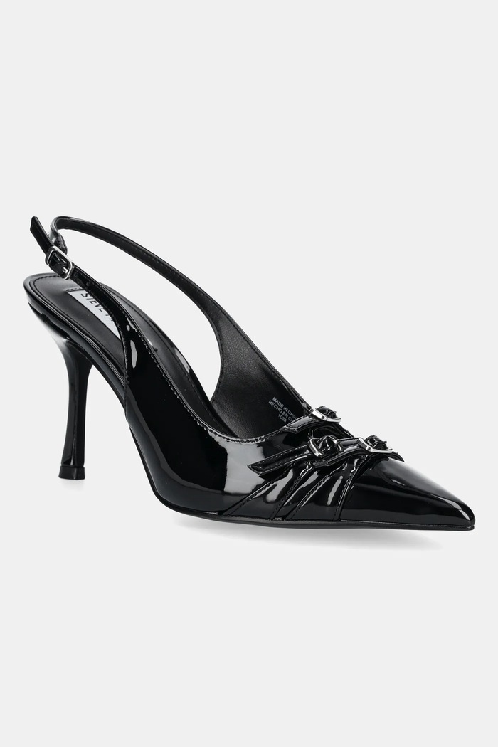 Lodičky Steve Madden Lookout imitácia lakovanej kože čierna SM11003840.018