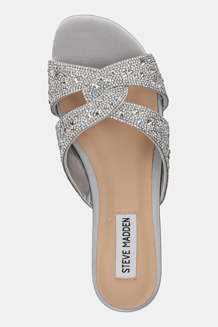Šľapky Steve Madden Musa strieborná SM11003835.751