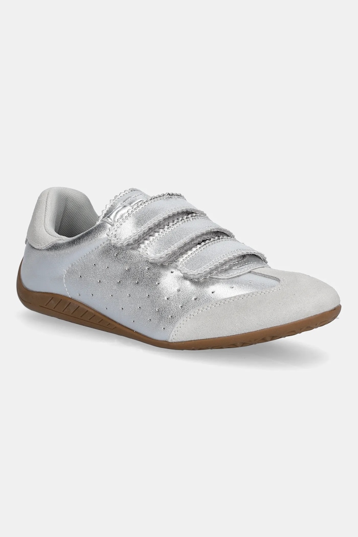 Steve Madden bőr sportcipő Flagship velúr bőr ezüst SM11003816.SL1