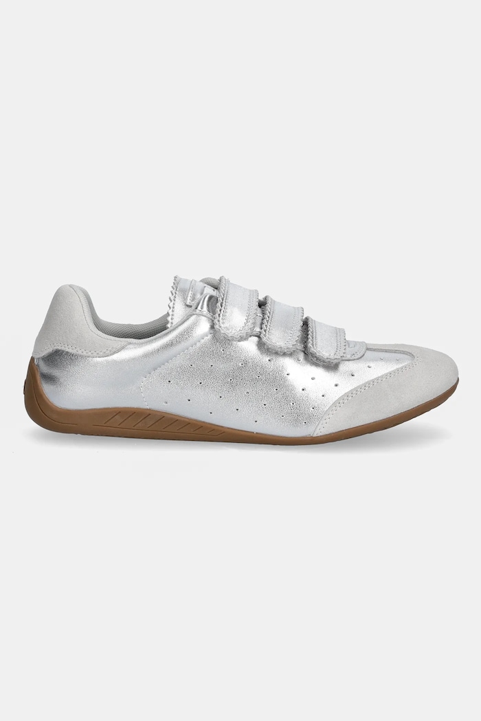 Steve Madden bőr sportcipő Flagship SM11003816.SL1 ezüst SS25