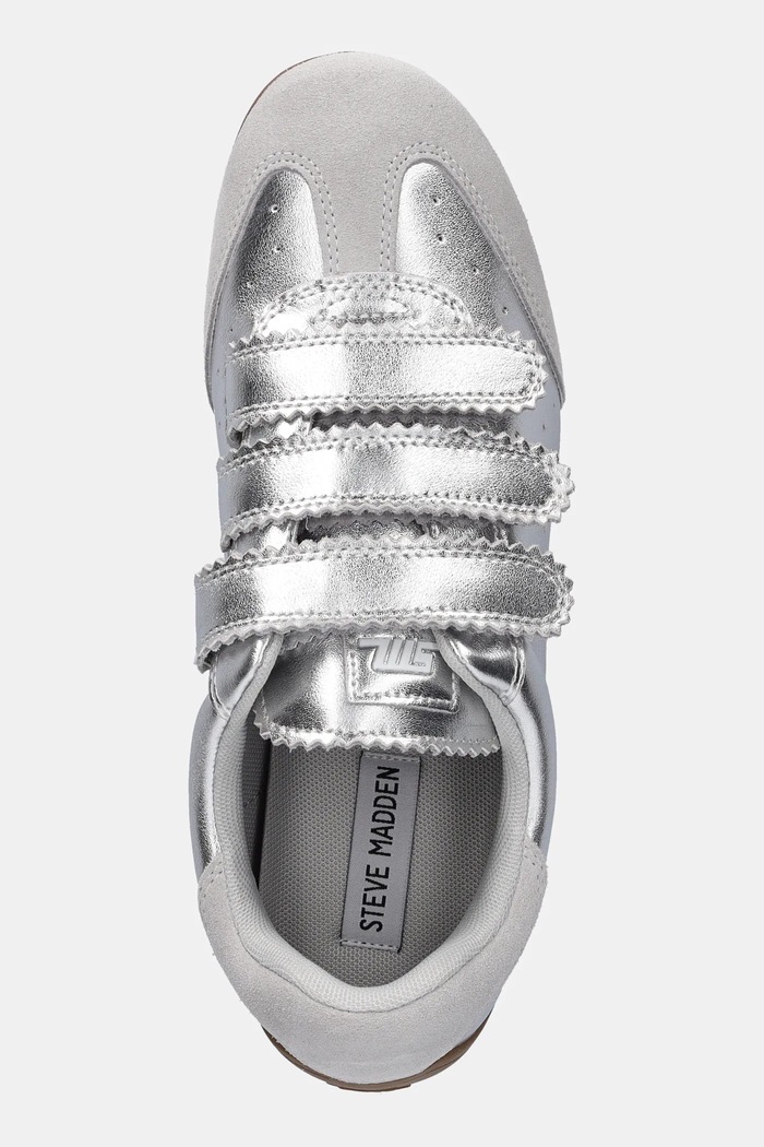 Steve Madden bőr sportcipő Flagship ezüst SM11003816.SL1