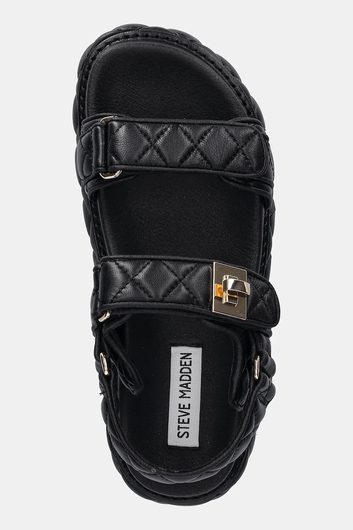 Steve Madden sandały skórzane Bigmona czarny SM11003458.055