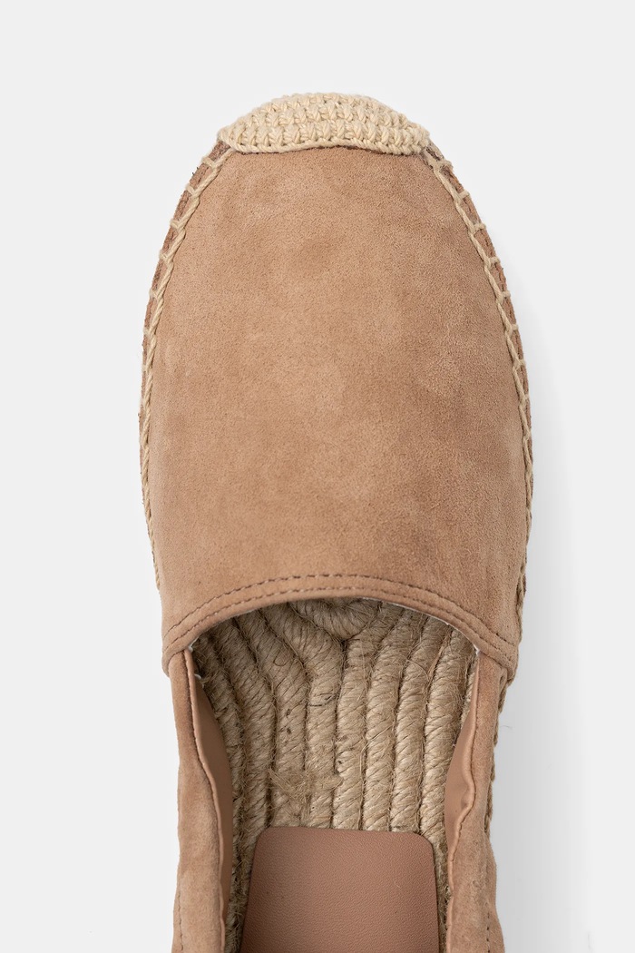 BOSS espadrilles velúrból Madeira barna 50542344.260