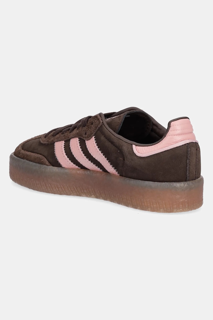 Обувки Маратонки от набук adidas Originals Sambae JI2744 кафяв