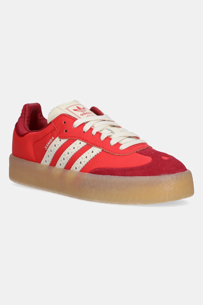 adidas Originals leather sneakers Sambae suede red JH7287