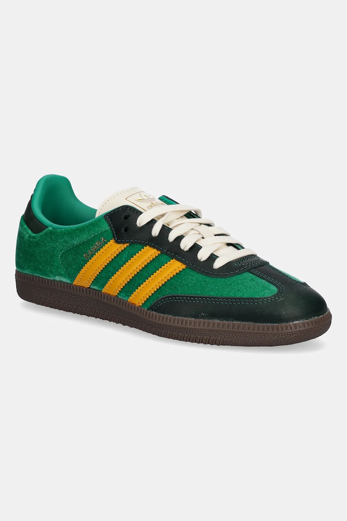 Tenisky adidas Originals Samba OG W usňová koža zelená JI2681