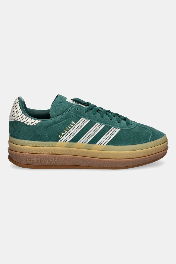 Semišové tenisky adidas Originals Gazelle Bold W JS3358 zelená SS25