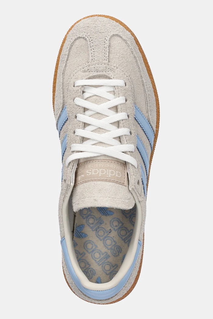 Semišové tenisky adidas Originals Handball Spezial W sivá JS0241