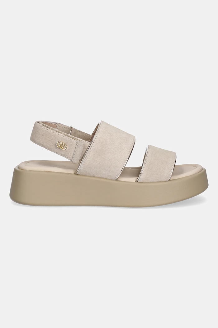 Liu Jo Sandały zamszowe AMBER 01 SA5187PX002S1820 beżowy SS25