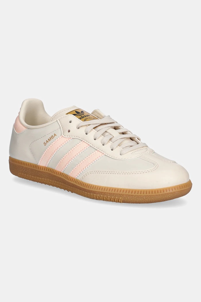 Tenisice adidas Originals SAMBA OG imitacija zrnate kože bež JH7598