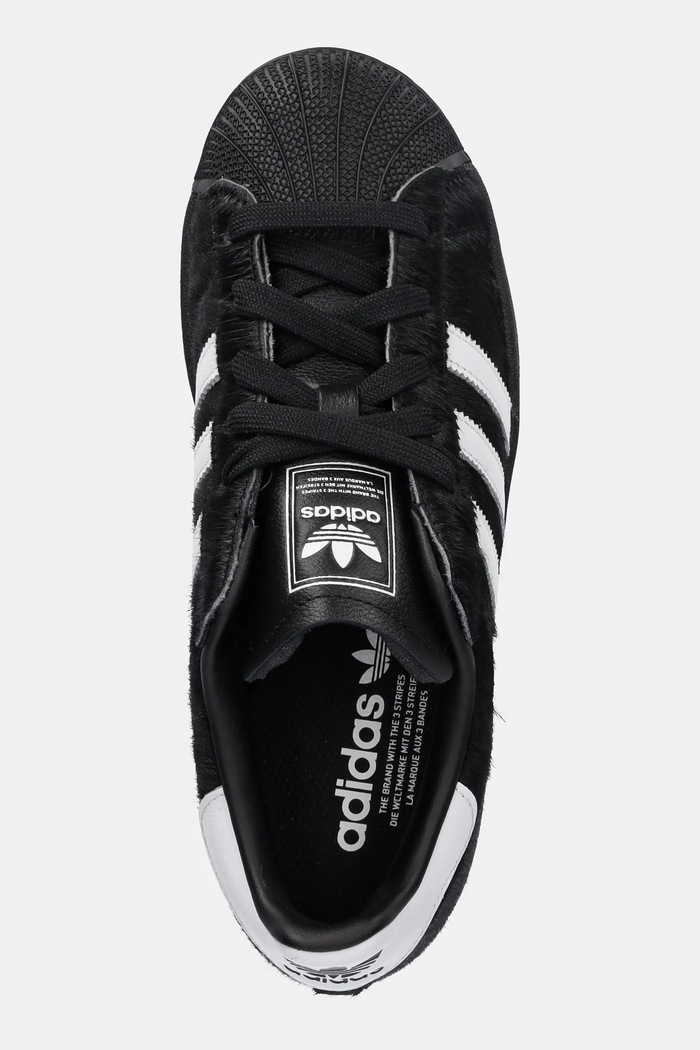Шкіряні кросівки adidas Originals Superstar II W чорний JH9475