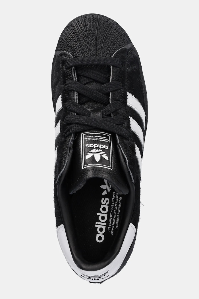 Шкіряні кросівки adidas Originals Superstar II W чорний JH9475