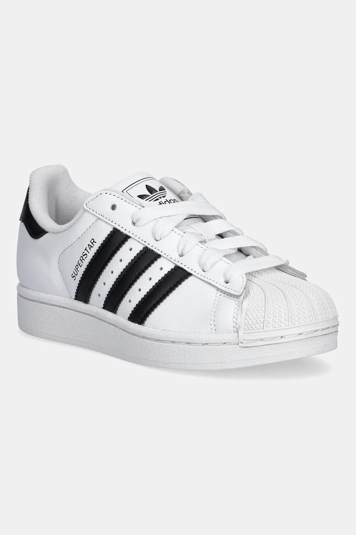 Dječje tenisice adidas Originals Superstar II zrnata koža bijela JH9976
