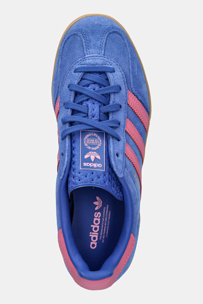 Semišové tenisky adidas Originals Gazelle Indoor modrá JS4144
