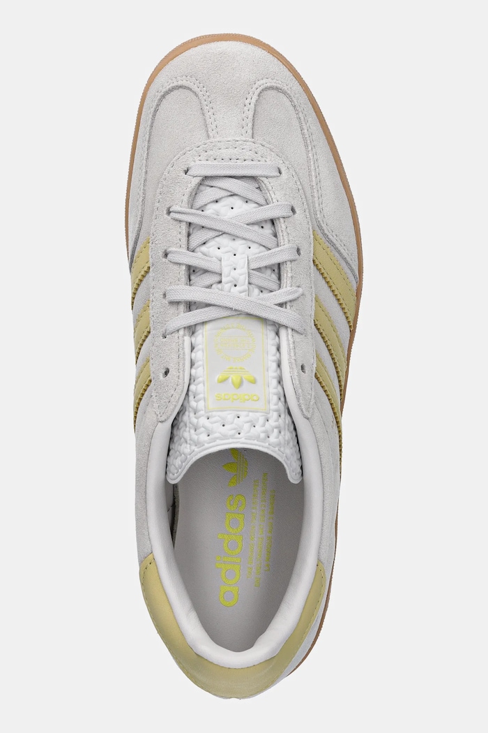Semišové tenisky adidas Originals Gazelle Indoor sivá JS4145